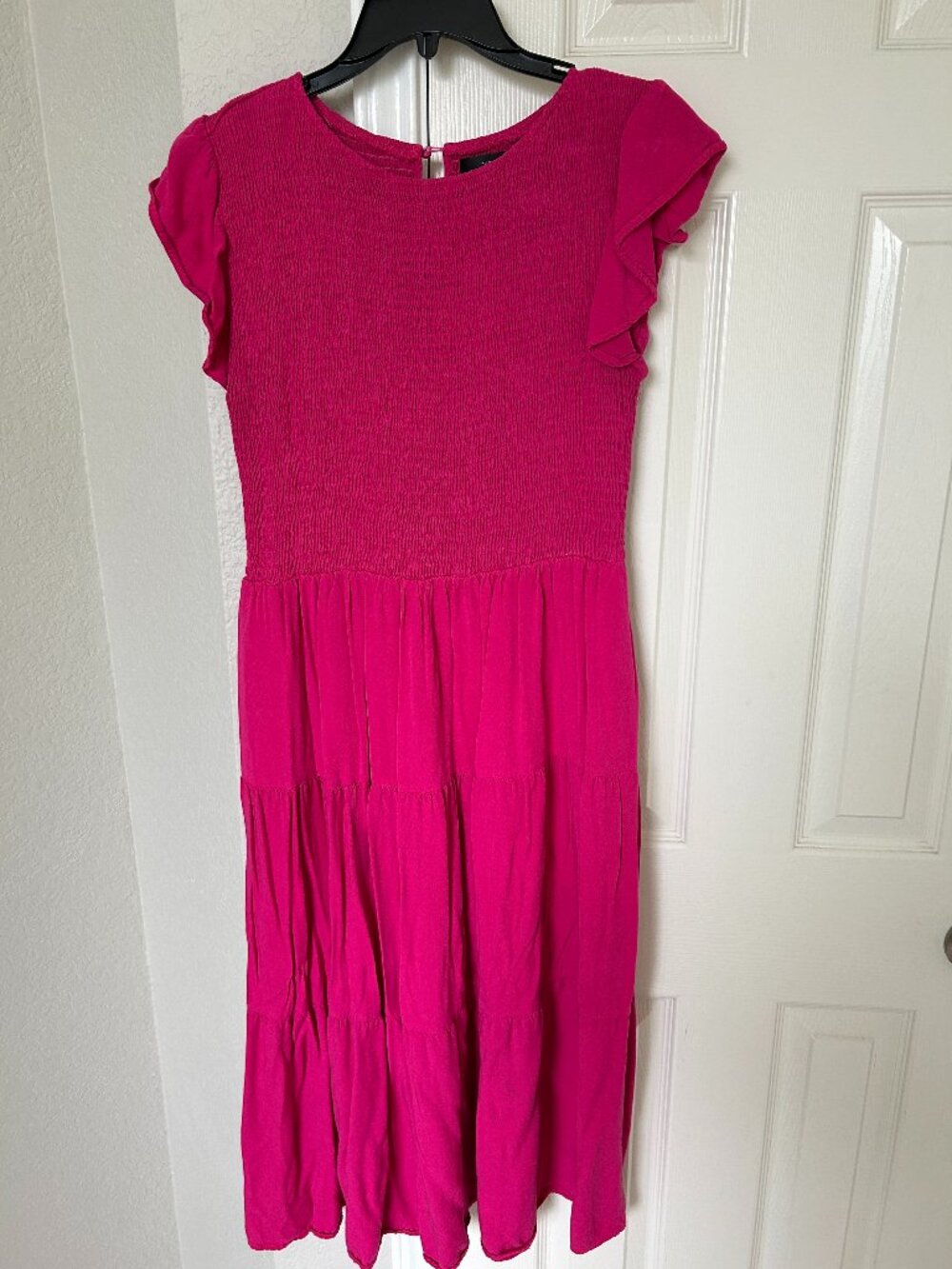 Zesica Women's Midi Dress - Fuschia - Size Large